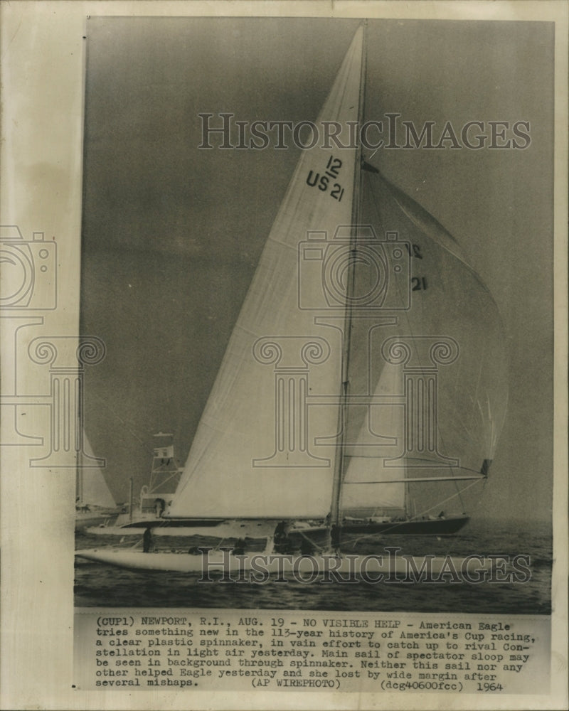 1964 Press Photo American Eagle using Spinnaker - RRW44873 - Historic Images