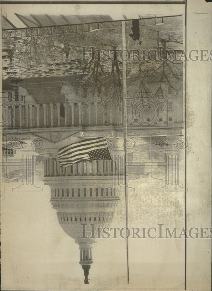 1969 Press Photo The flags atop the Library of Congress - RRW44995 - Historic Images