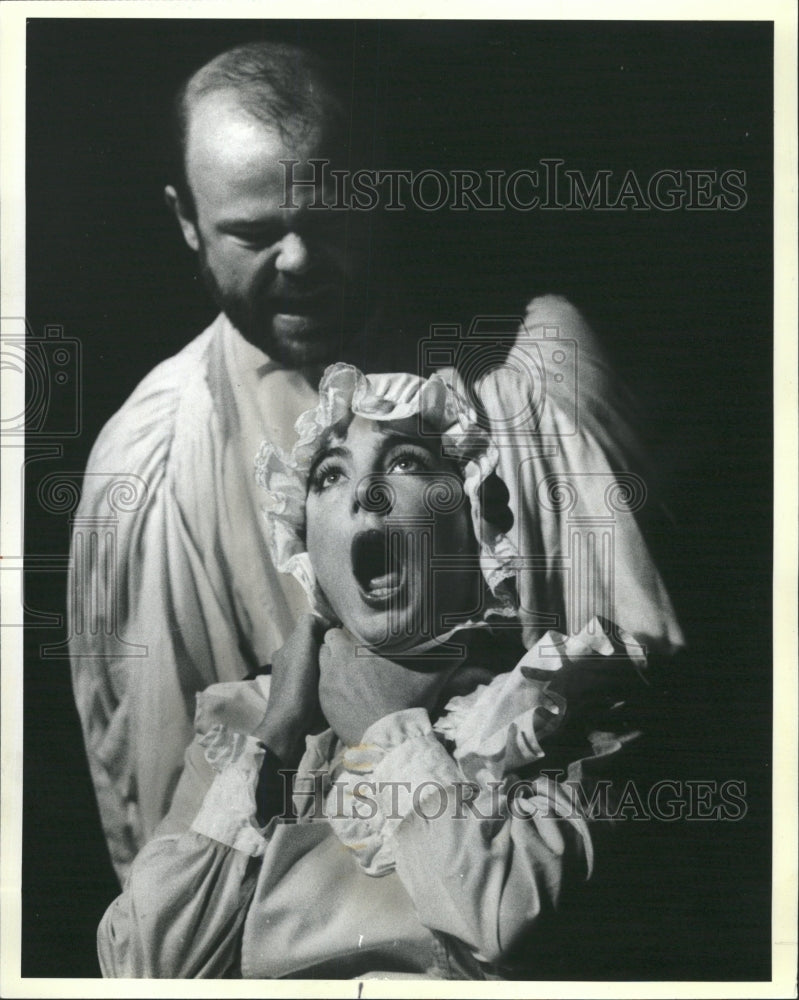 Press Photo Play "A Christmas Carol" Chicago Library RRW45113 Christmas Carol Chicago Il