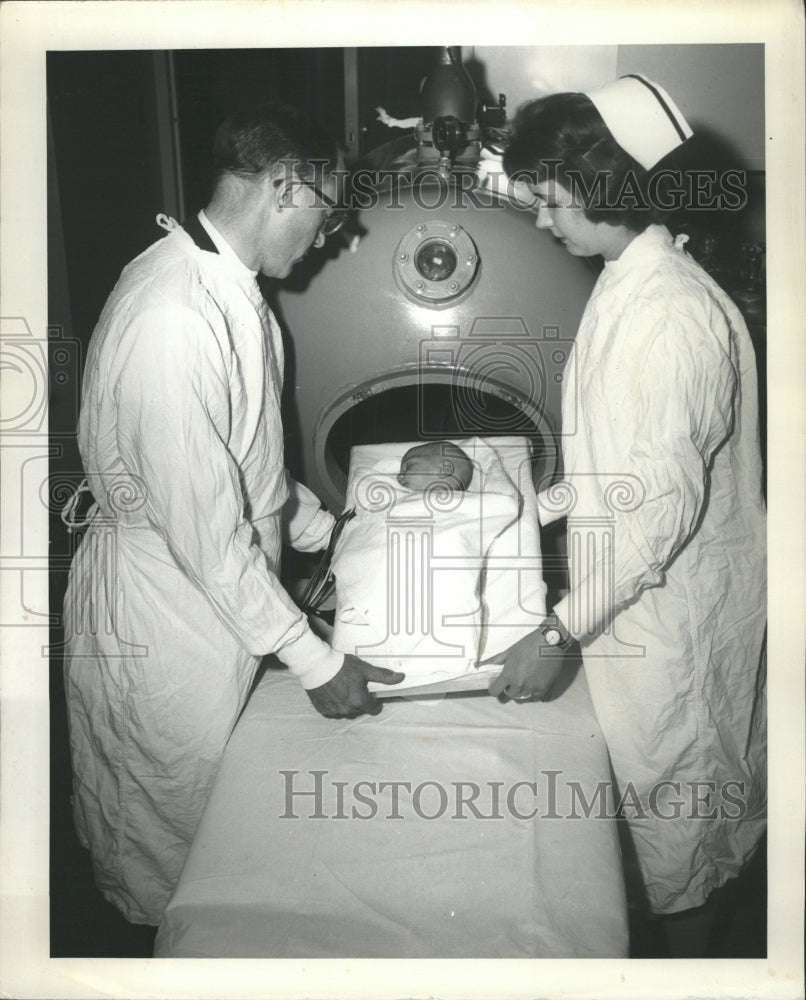 1963 Photo Lutheran General Hospital Baby Tank - RRW45165 - Historic Images