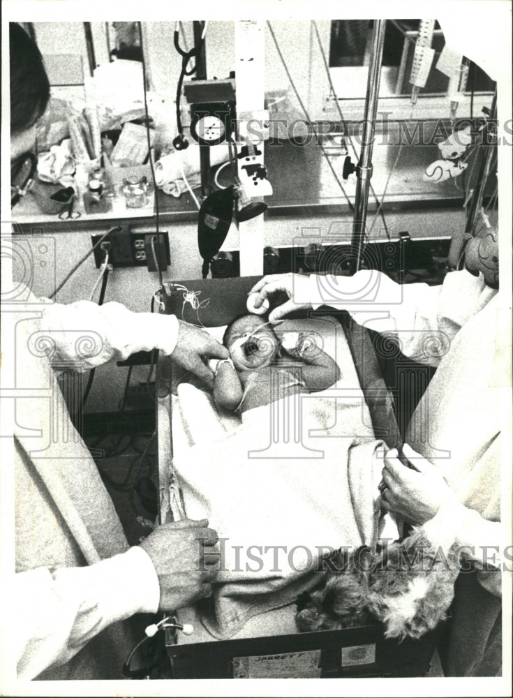 1978 Press Photo Jamie Jarrett Baby Lutheran Hospital - RRW45167 - Historic Images