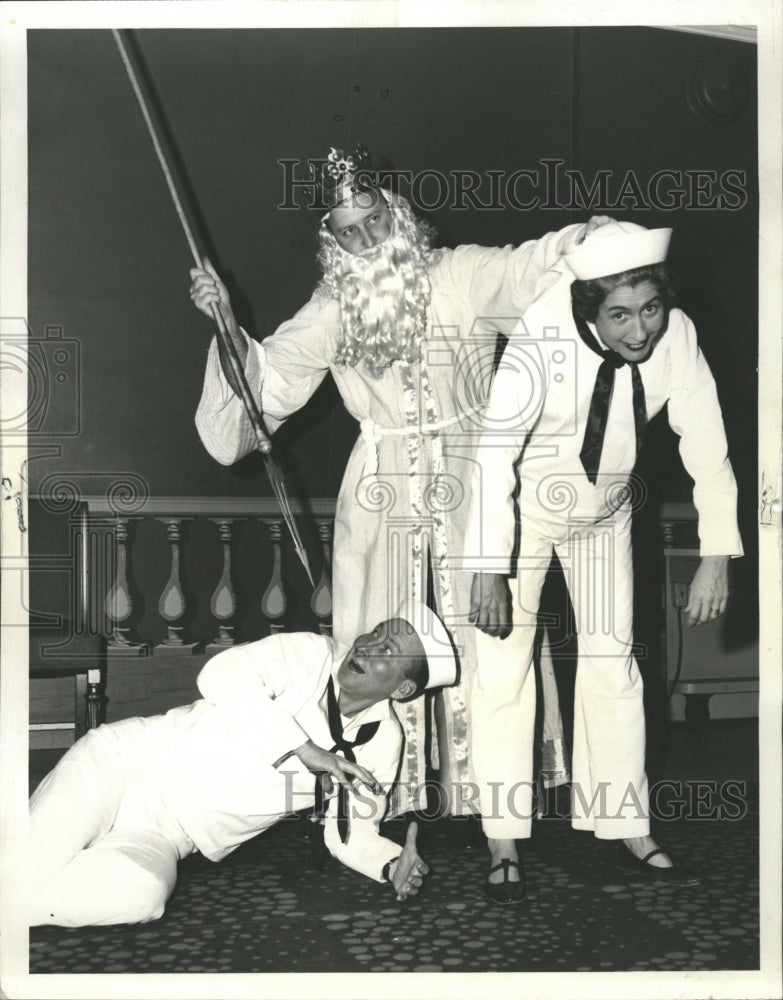 1961 Press Photo Twelfth Night Ball Neptune Sailors - RRW45217 - Historic Images