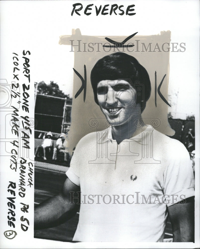 1975 Press Photo CHUCK BRAINARD TENNIS PLAYER - RRW45349 - Historic Images