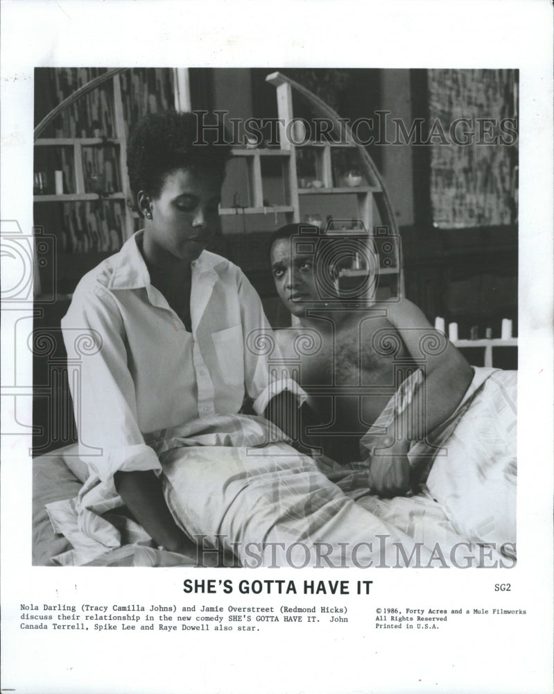 1988 Press Photo Tracy Camilla Johns and Radmond Hicks - RRW45371 - Historic Images