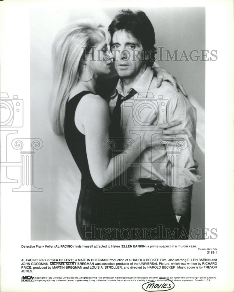Press Photo Sea Of Love With Al Pacino And Ellen Barkin - RRW45393 - Historic Images