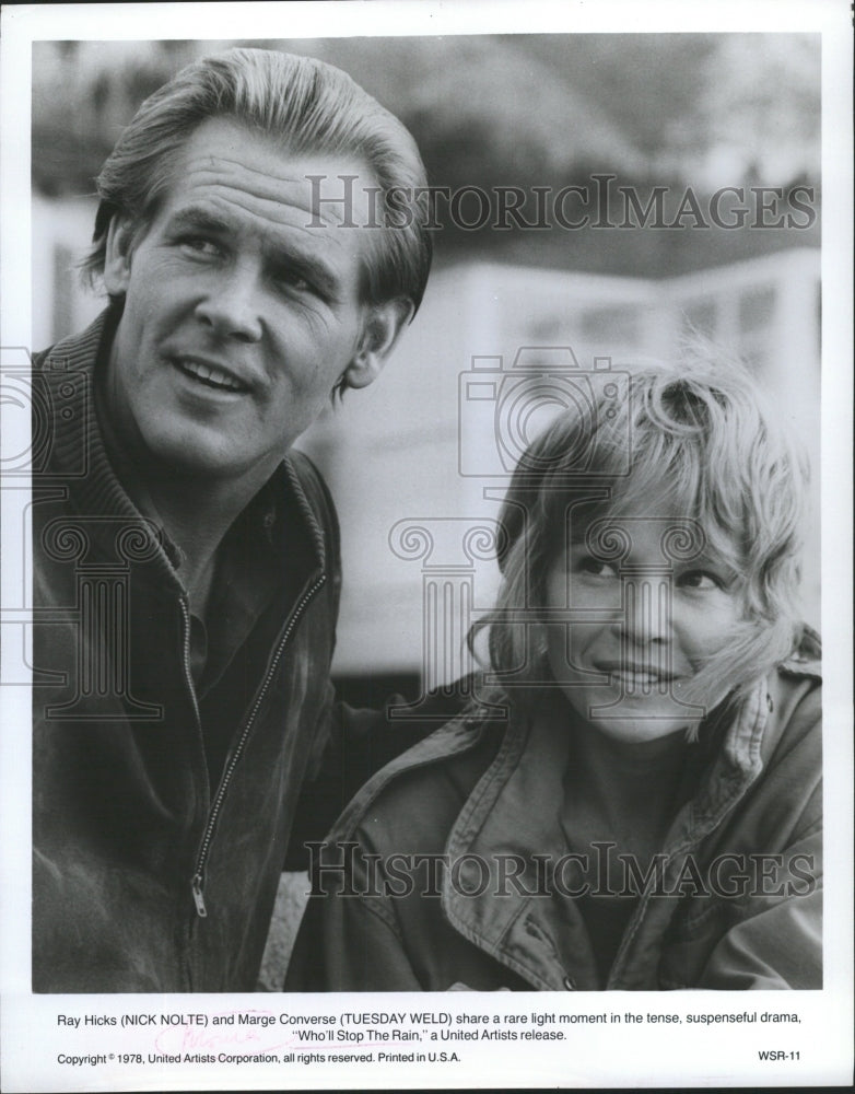 1978 Press Photo Nick Nolte and Tuesday Weld &quot;Who&#39;ll St - RRW45431 - Historic Images