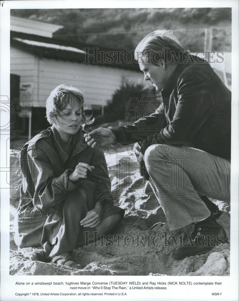 1978 Press Photo Wholl Stop The Rain Film Actors Nolte - RRW45435 - Historic Images