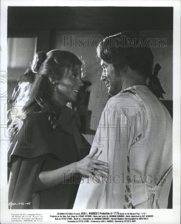 1972 Press Photo 1776 Ken Howard Blythe Danner - RRW45551 - Historic Images