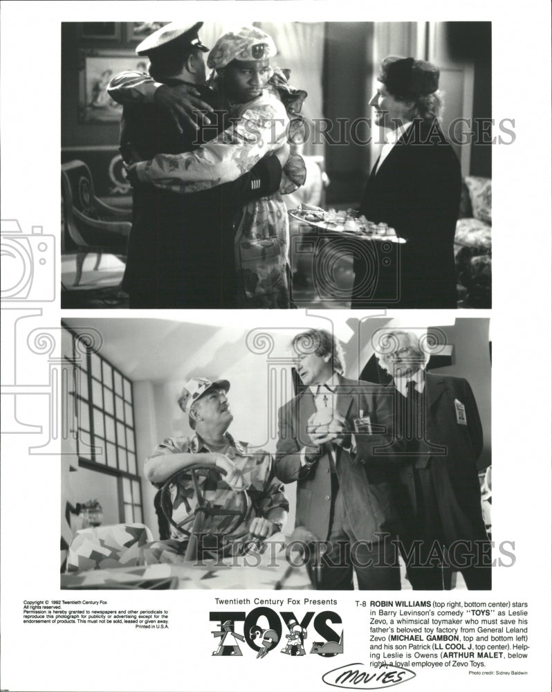 Press Photo Various Actors from Movie &quot;Toys&quot; - RRW45581 - Historic Images