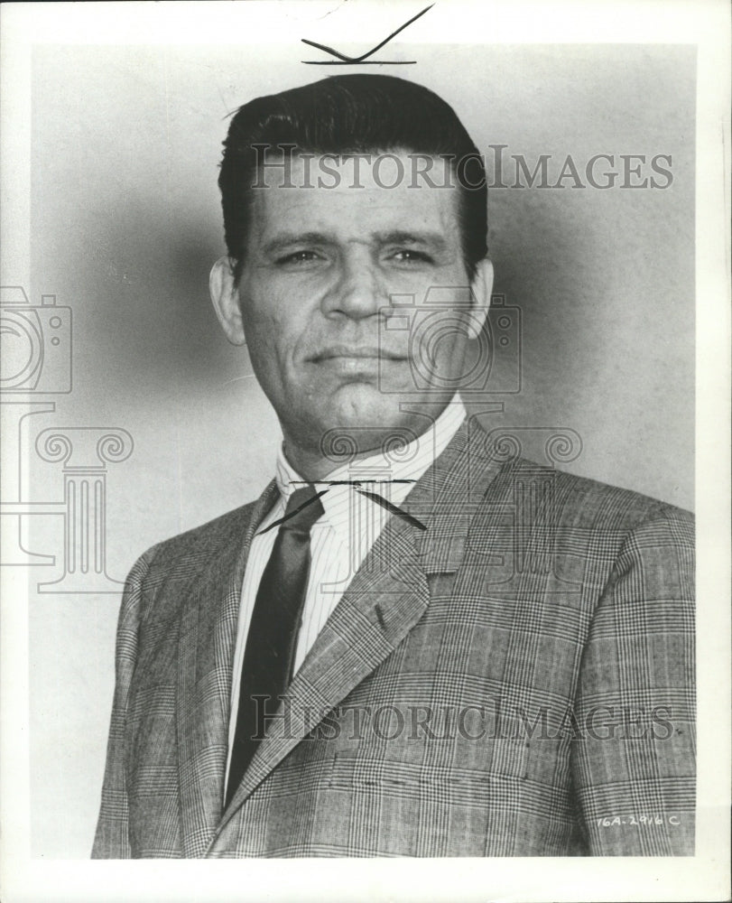 1965 Press Photo Neville Brand American Film TV Actor - RRW45711 - Historic Images