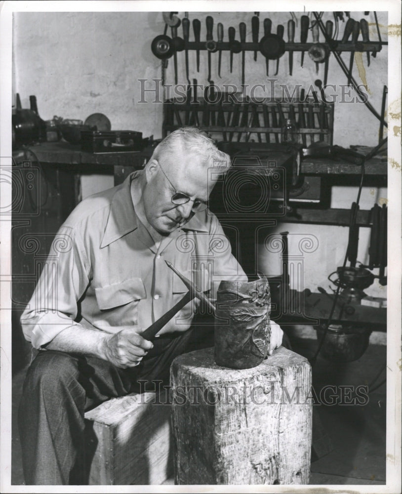 1952 Press Photo Michael D. Purin Brass - RRW45741 - Historic Images