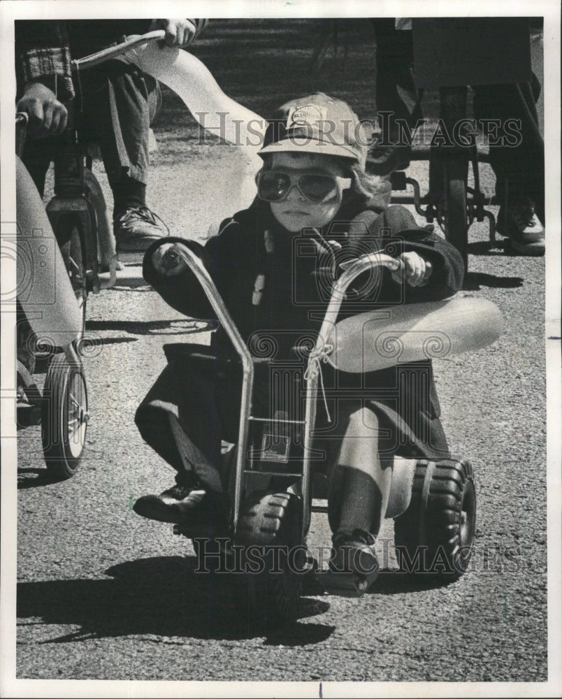 1976 Press Photo Boy Tricycle Race Trike-A-Thon - RRW46041 - Historic Images