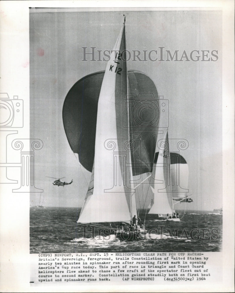 1964 Press Photo America&#39;s Cup Newport - RRW46131 - Historic Images