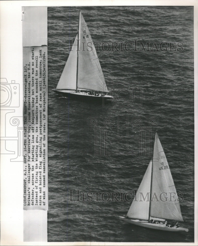 1964 Press Photo America&#39;s Cup Newport - RRW46137 - Historic Images