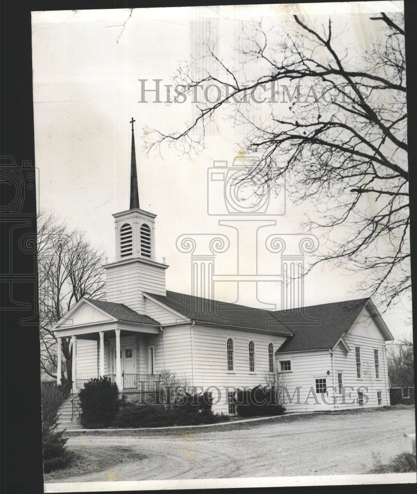 1956 Press Photo Lisle Congregational Church Illinois - RRW46365 - Historic Images