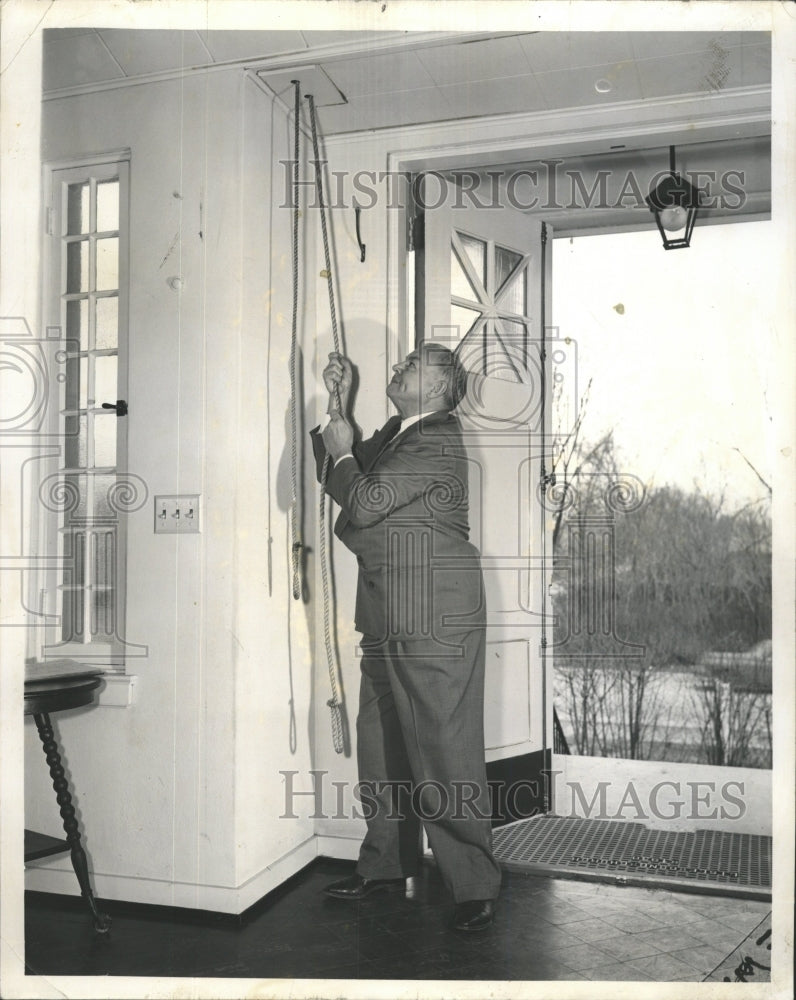 1956 Press Photo Reverend Carl Wilhelm Lisle Church - RRW46369 - Historic Images