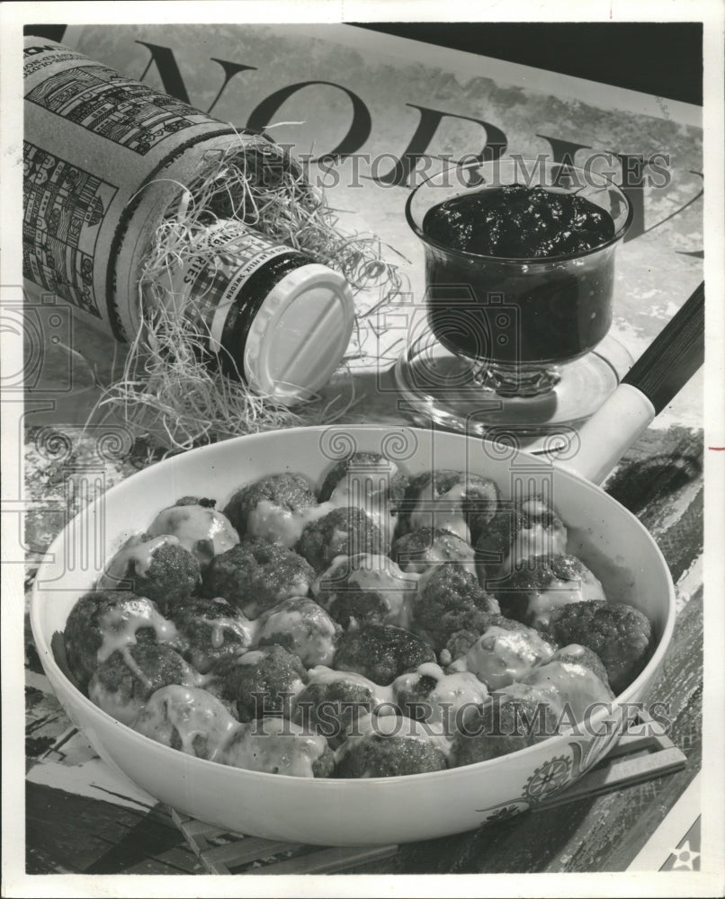 1967 Press Photo food Norwegian meat balls - RRW46539 - Historic Images