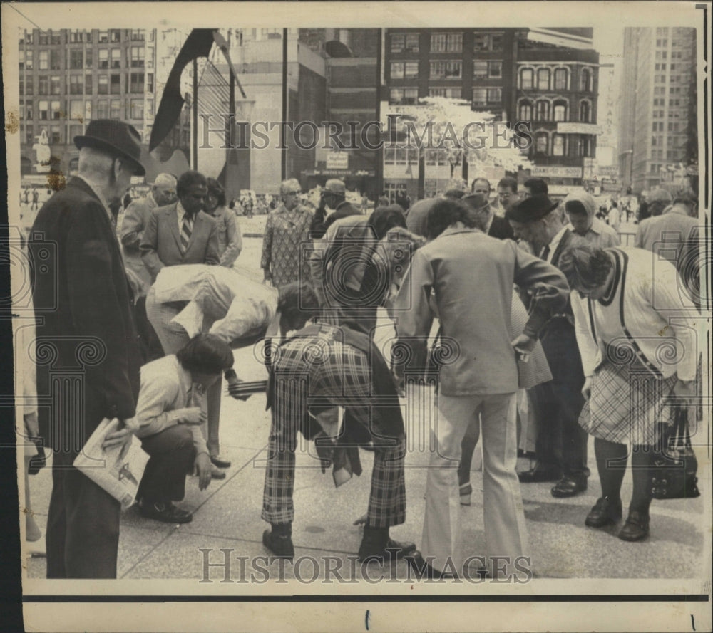 1974 Press Photo Norm Lerum Civic Center Plaza - RRW46571 - Historic Images