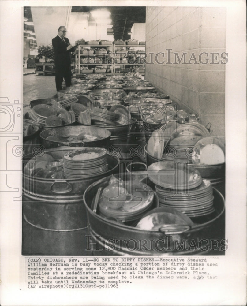 1963 Press Photo Executive Steward William Hoffman - RRW46591 - Historic Images