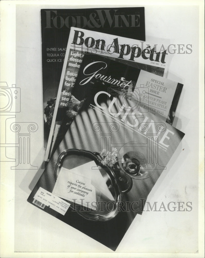 1983 Press Photo Glossy Food Magazines Cater To Readers - RRW46839 - Historic Images