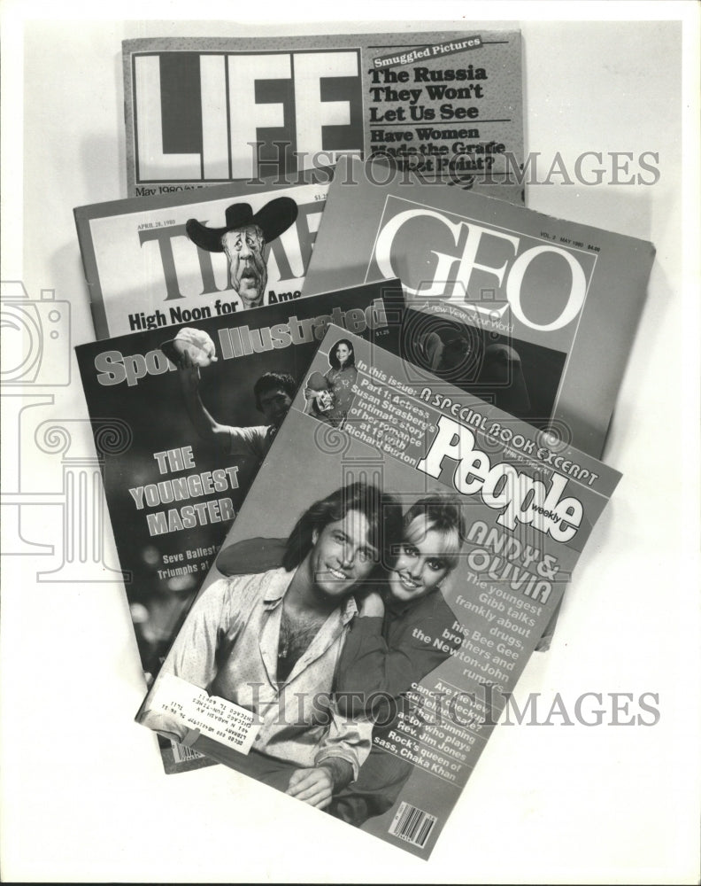 1980 Press Photo Still Life Photo Magazine Returns - RRW46841 - Historic Images