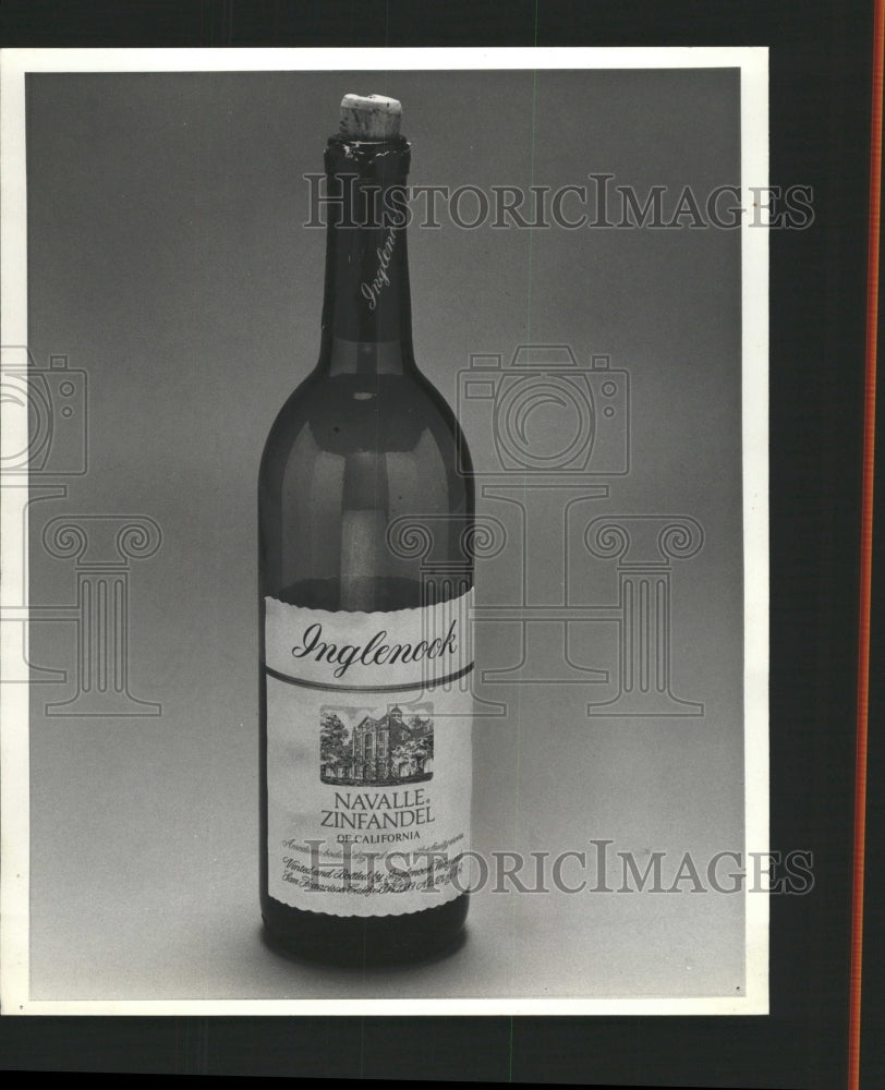 1979 Press Photo Bottle Zinfandel Inglenook Vineyards - RRW47229 - Historic Images