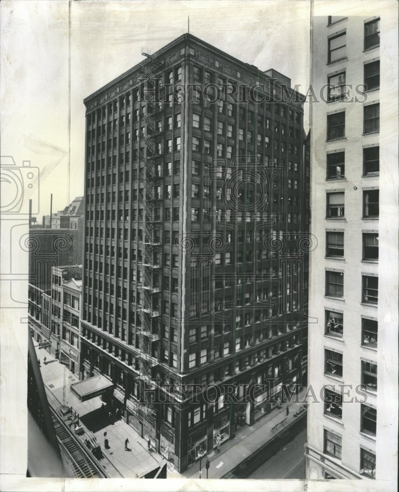 1955 Press Photo Kimball Building Loop structure Wabash - RRW47379 - Historic Images