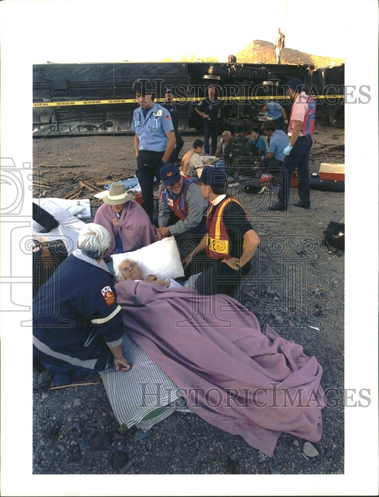 1995 Press Photo Amtrak Sunset Train Accident Chicago - RRW47583 - Historic Images