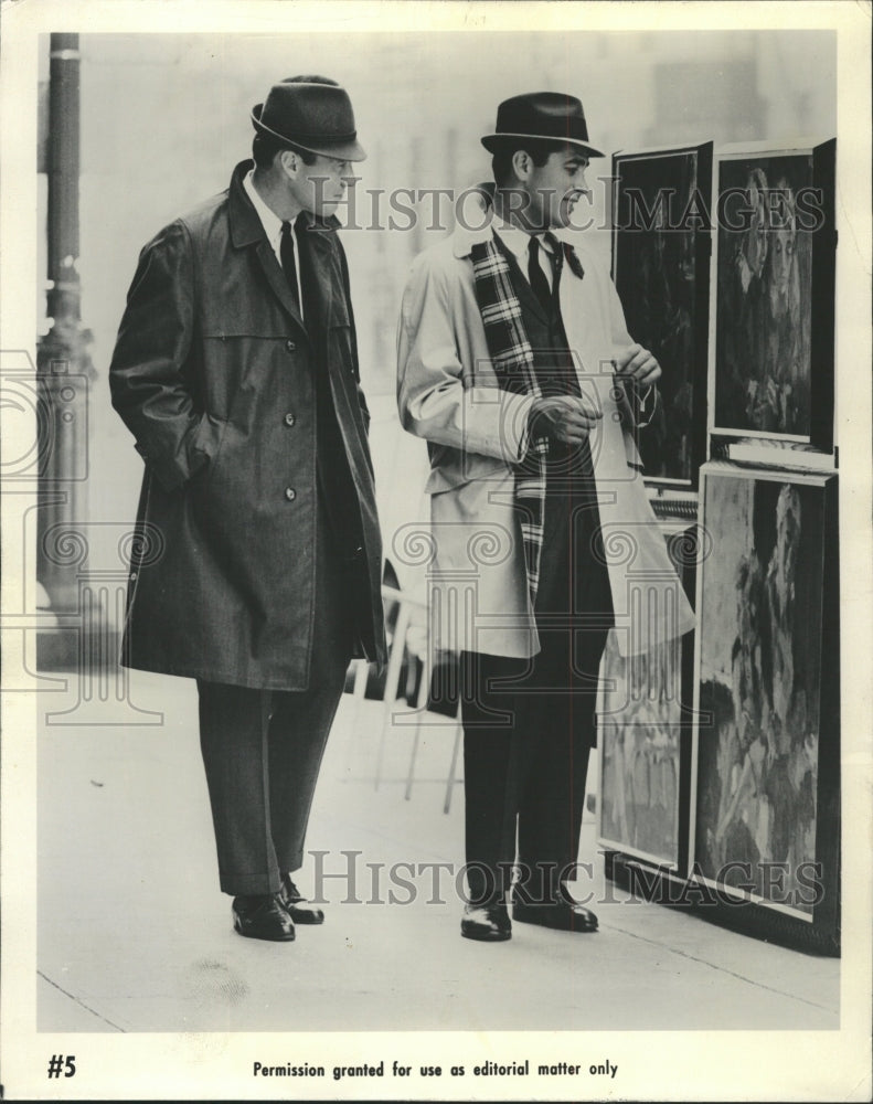 1968 Press Photo American Institute Men raincoat wears - RRW47925 - Historic Images