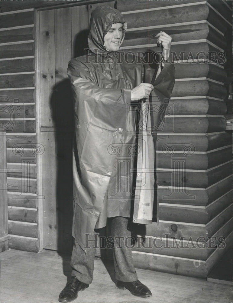 1956 Press Photo Nylon Fabric plastic Marshall filed - RRW47927 - Historic Images