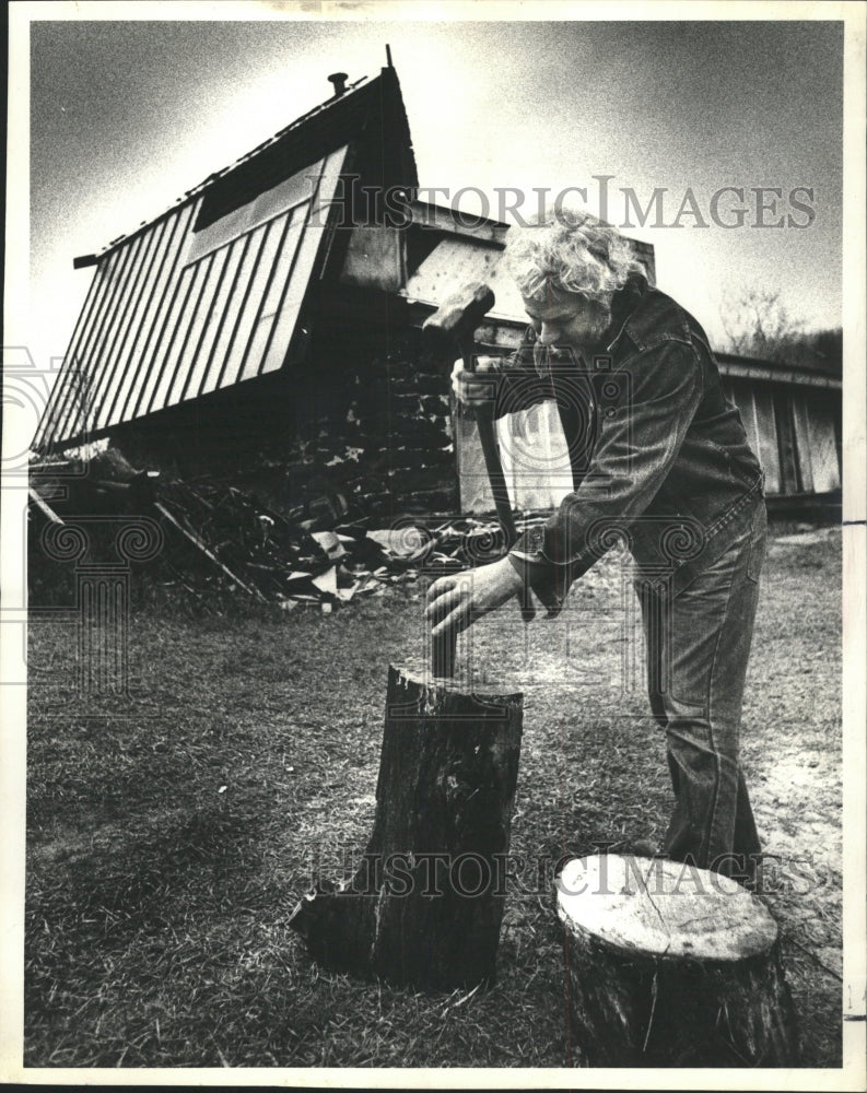 1982 Press Photo Solar Heated Home Rodney Wright - RRW48007 - Historic Images