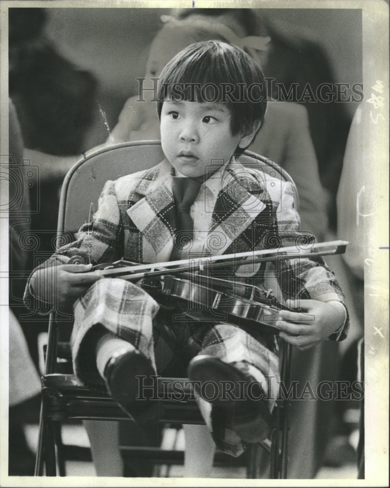 1983 Press Photo Suzuki Music Academy violinist Daley - RRW48175 - Historic Images