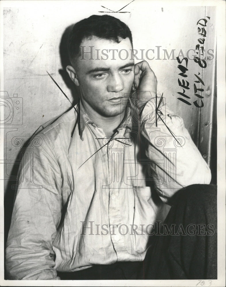 1936 Press Photo Gangster Ted Bisaga - RRW48233 - Historic Images