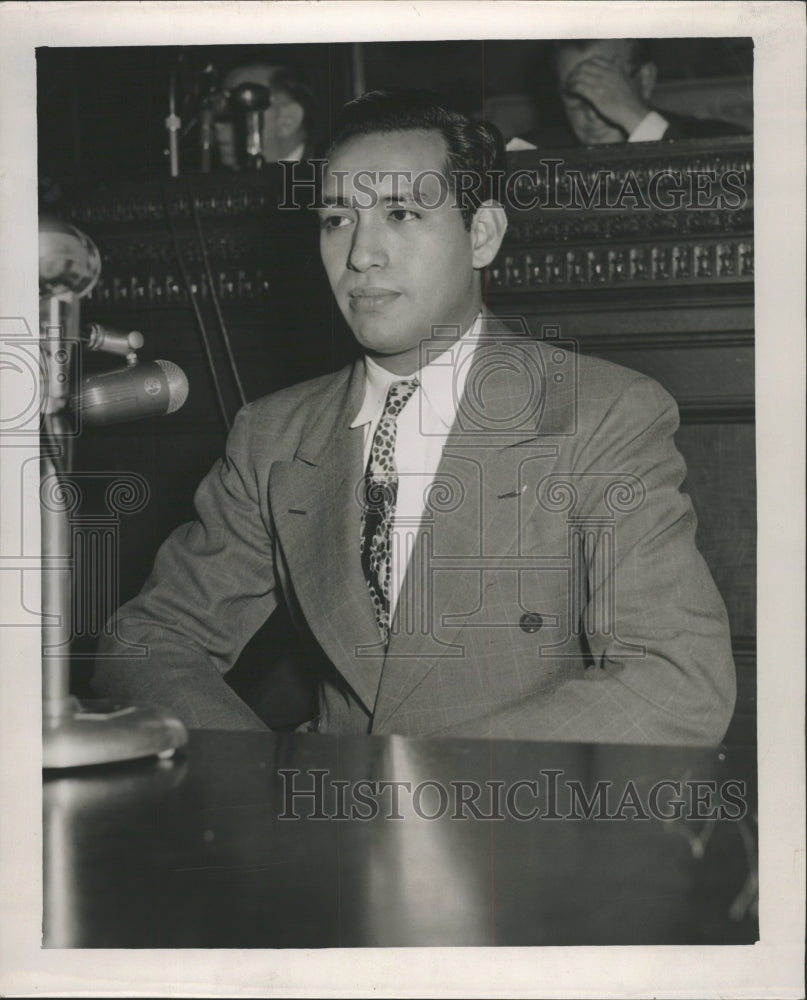 1957 Press Photo Acencion Delgado Aroujo - RRW48459 - Historic Images