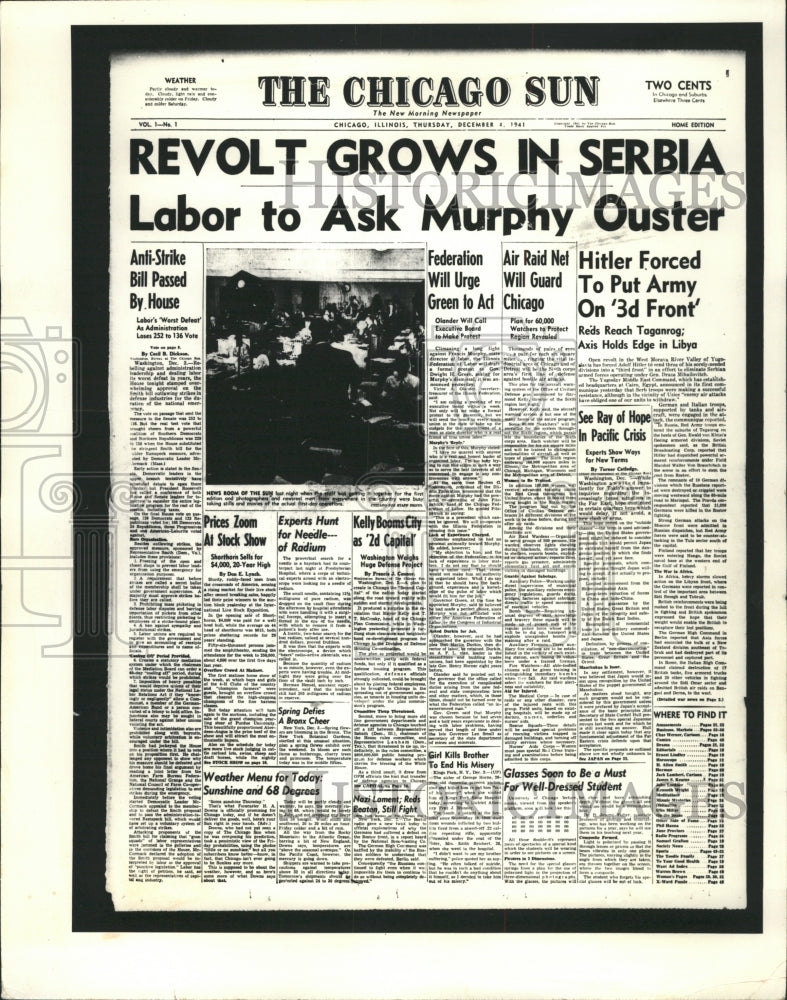 1966 Press Photo Murphy Ouster Revolt Grows Serbia - RRW48625 - Historic Images