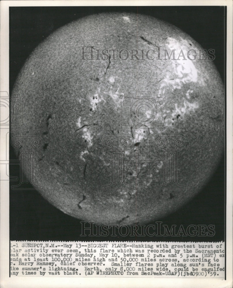 1959 Press Photo Sacramento solar observatory Polar - RRW48661 - Historic Images