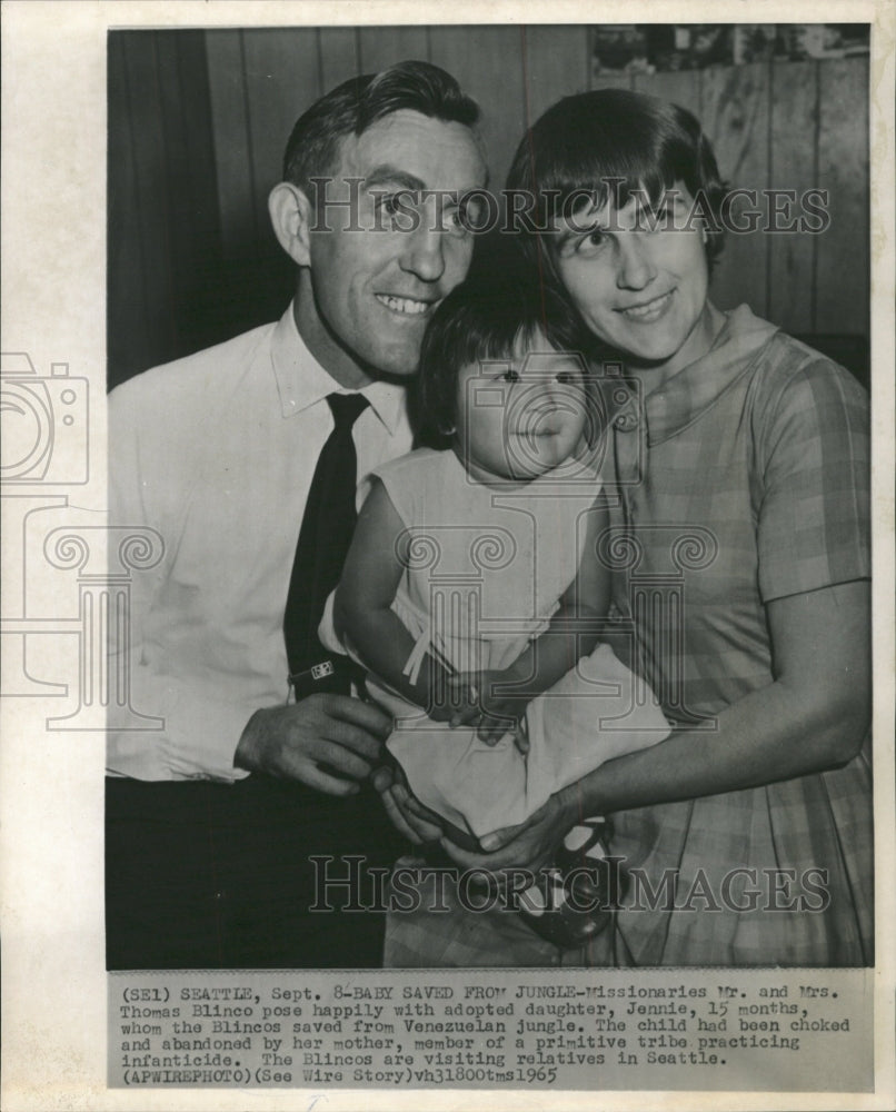 1965 Press Photo Mr Mrs Thomas Blinco Jennie Venezuelan - RRW48751 - Historic Images