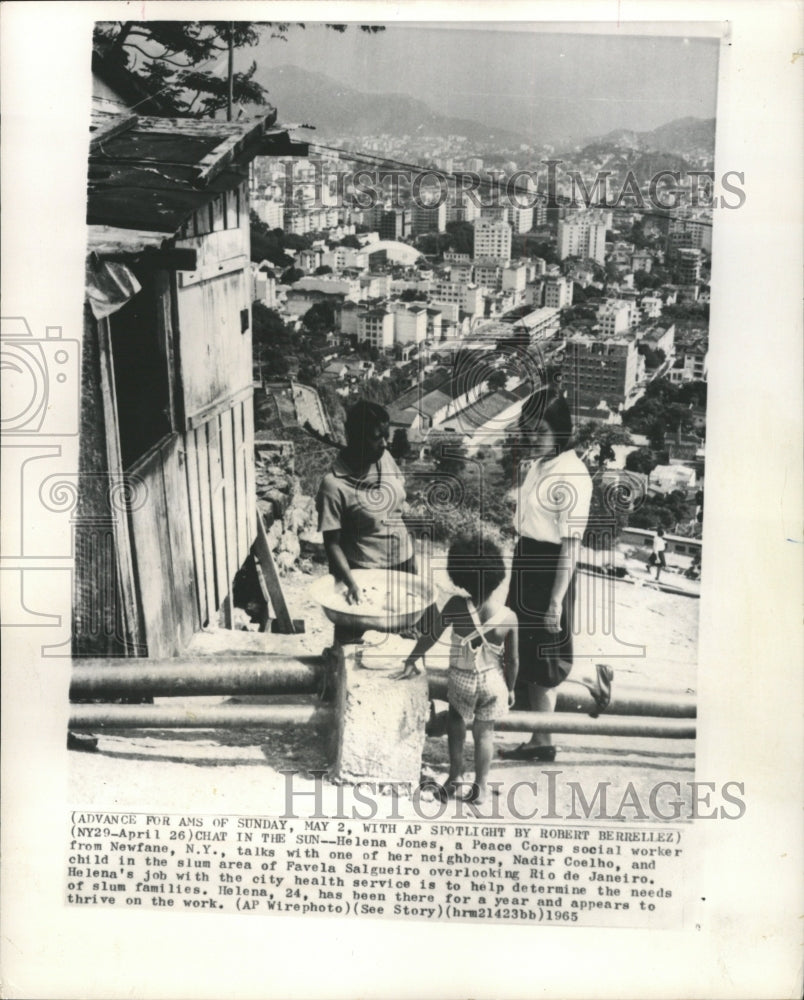 1965 Press Photo Helena Jones peace corps social worker - RRW49141 - Historic Images