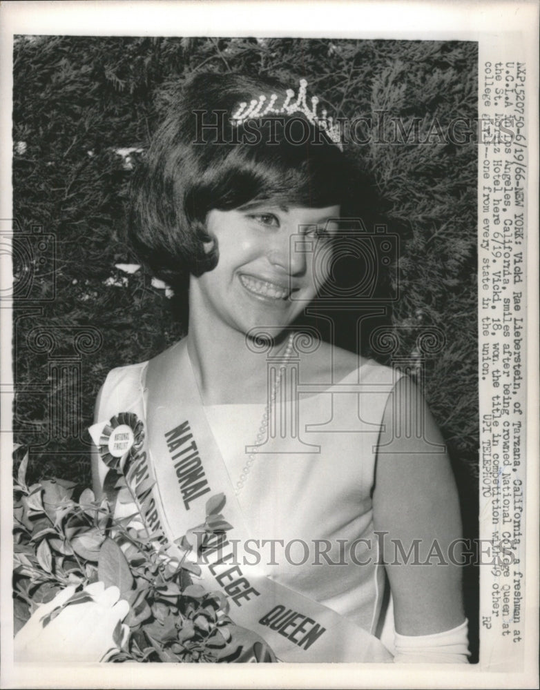 1966 Press Photo Vicki Rae Lieberstein Tarzana Caif - RRW49207 - Historic Images