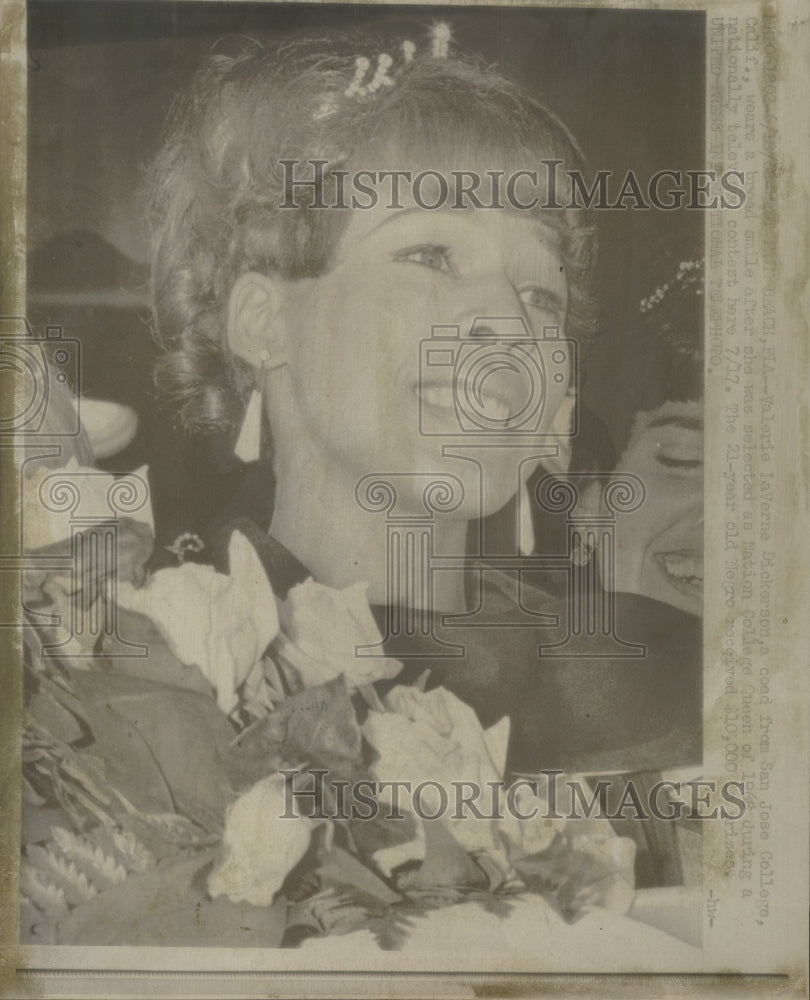 1968 Press Photo Valerie LaVerne Dickerson San Jose - RRW49213 - Historic Images