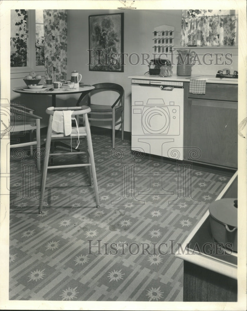 1961 Press Photo LINOLEUM FLOORS RENEWABLE MATERIALS - RRW49403 - Historic Images