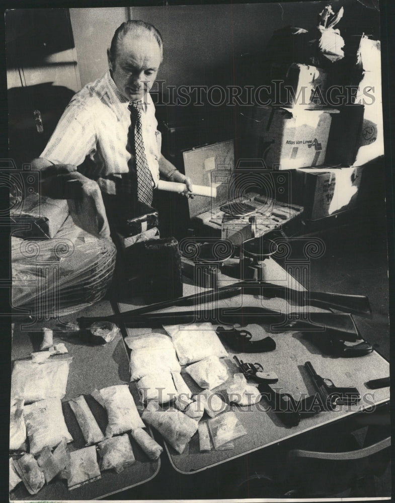 1973 Press Photo Lt. William Mahoney commander of narco - RRW49469 - Historic Images