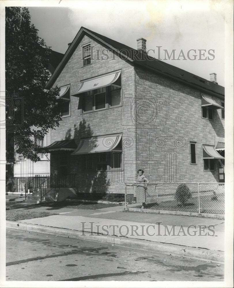 1955 Press Photo Awning - RRW49511 - Historic Images