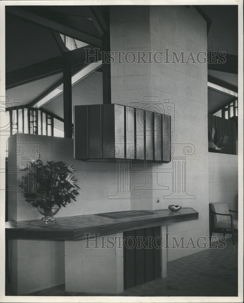 1959 Press Photo Fireplace Smith Williams Design - RRW49613 - Historic Images