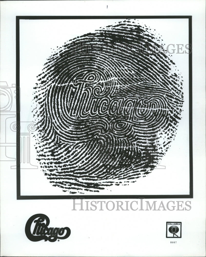 1980 Press Photo Columbia Chicago album fingerprint - RRW50099 - Historic Images