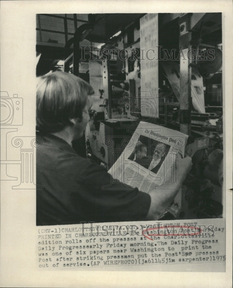 1975 Press Photo Washington Post Daily Progress Press - RRW50217 - Historic Images