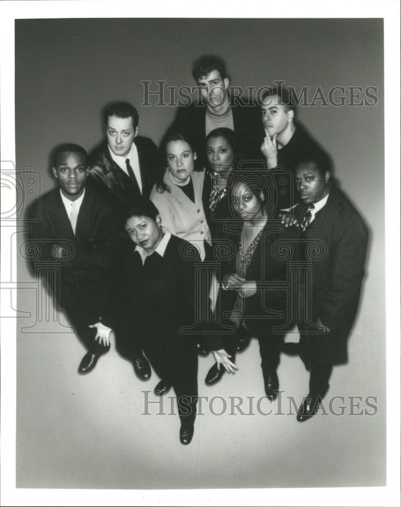 1996 Press Photo Soul front Second City spell cast - RRW50339 - Historic Images