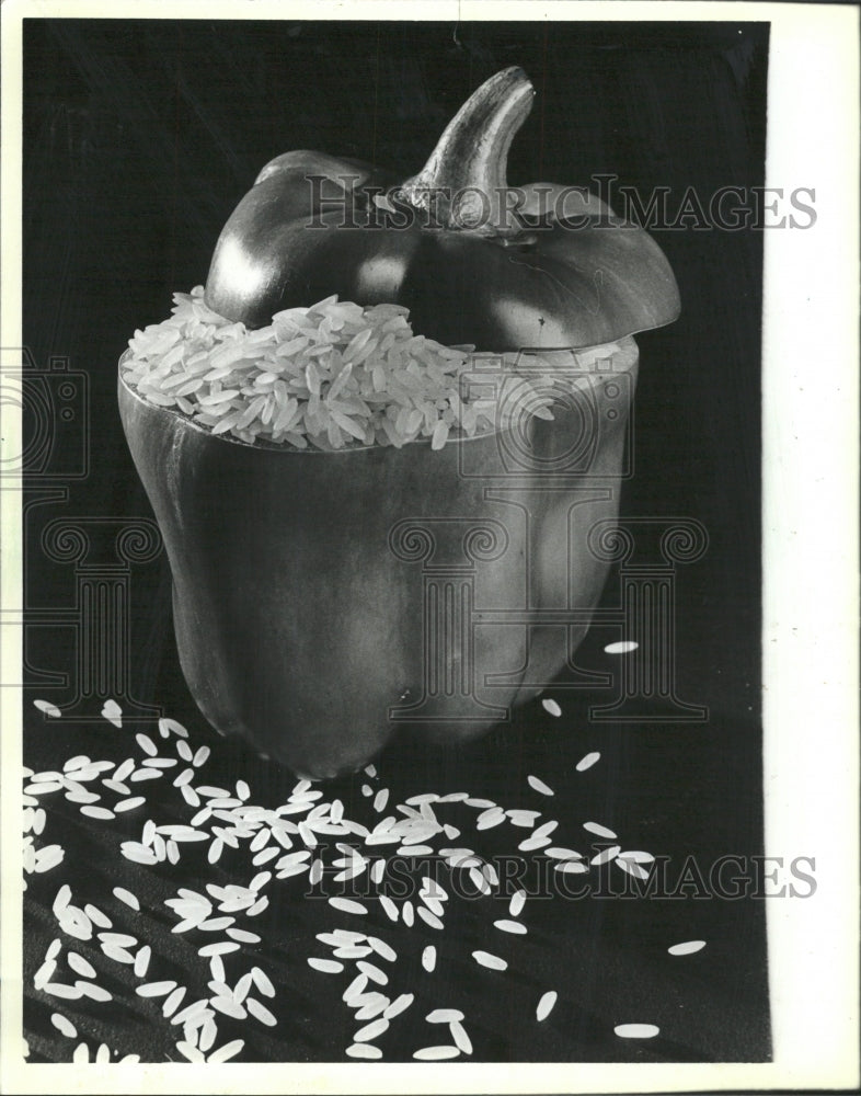 1986 Press Photo Green peppers rice paprika caraway - RRW50555 - Historic Images