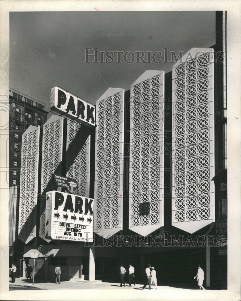 1962 Press Photo Civic Center Parking Facility Car men - RRW50571 - Historic Images