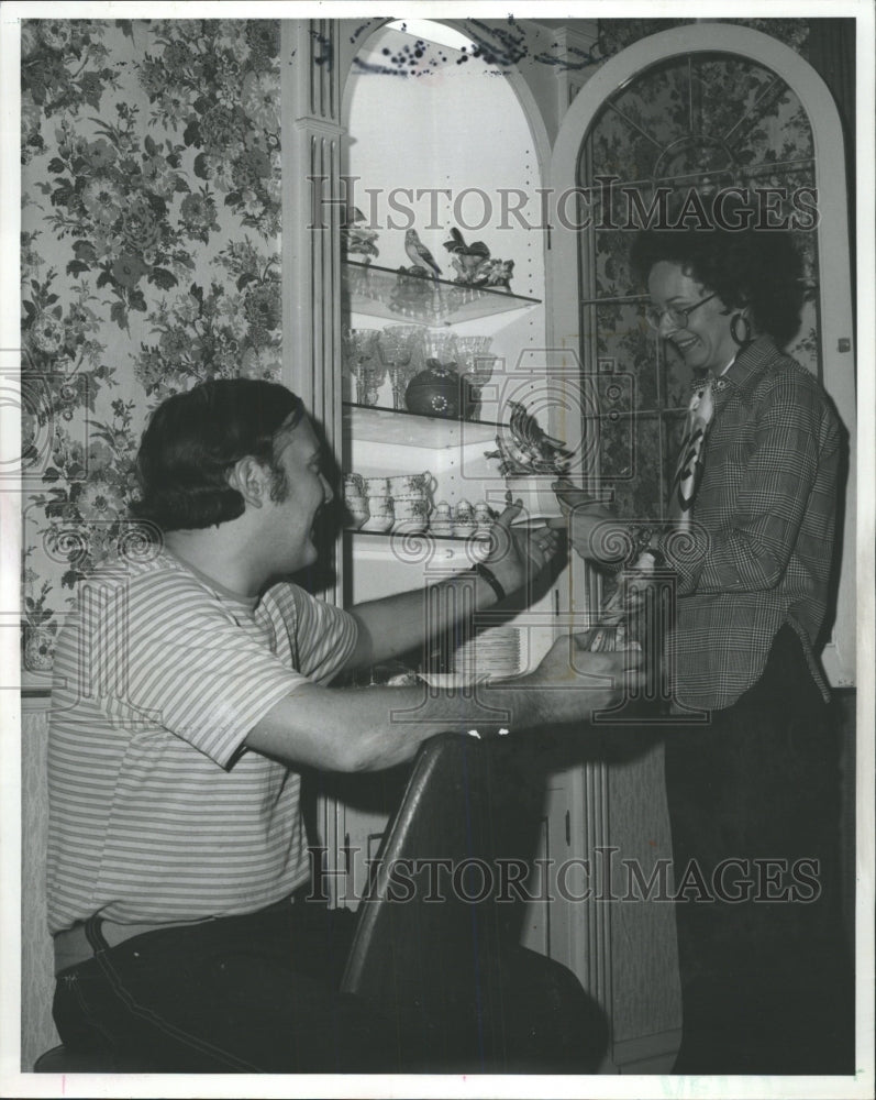 1974 Press Photo Jim Lichtenstein home Pa Cabinets Room - RRW50639 - Historic Images